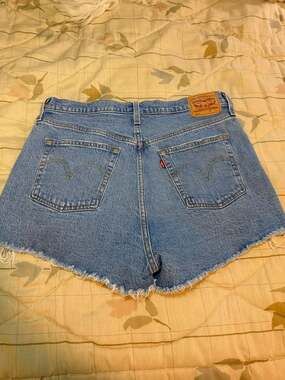 Levi's 501 Original High Rise Cut-Off Denim Shorts